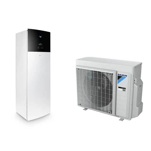 Daikin Altherma 3 hőszivattyú 4kW kültéri és beltéri 180l padlón álló